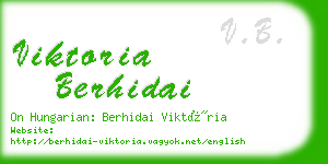 viktoria berhidai business card